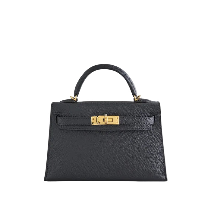 Hermès Kelly Mini Epsom Sellier Noir Or