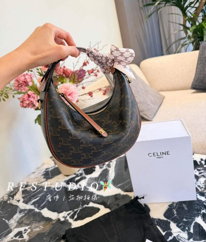 Céline Sac Lulu Teen Toile Triomphe