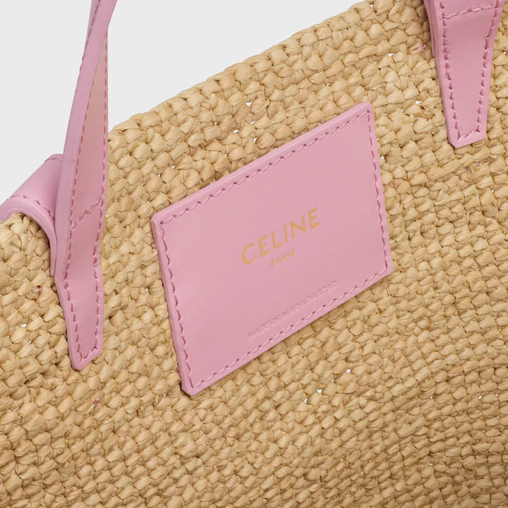 Panier classique Teen Celine souple en raphia