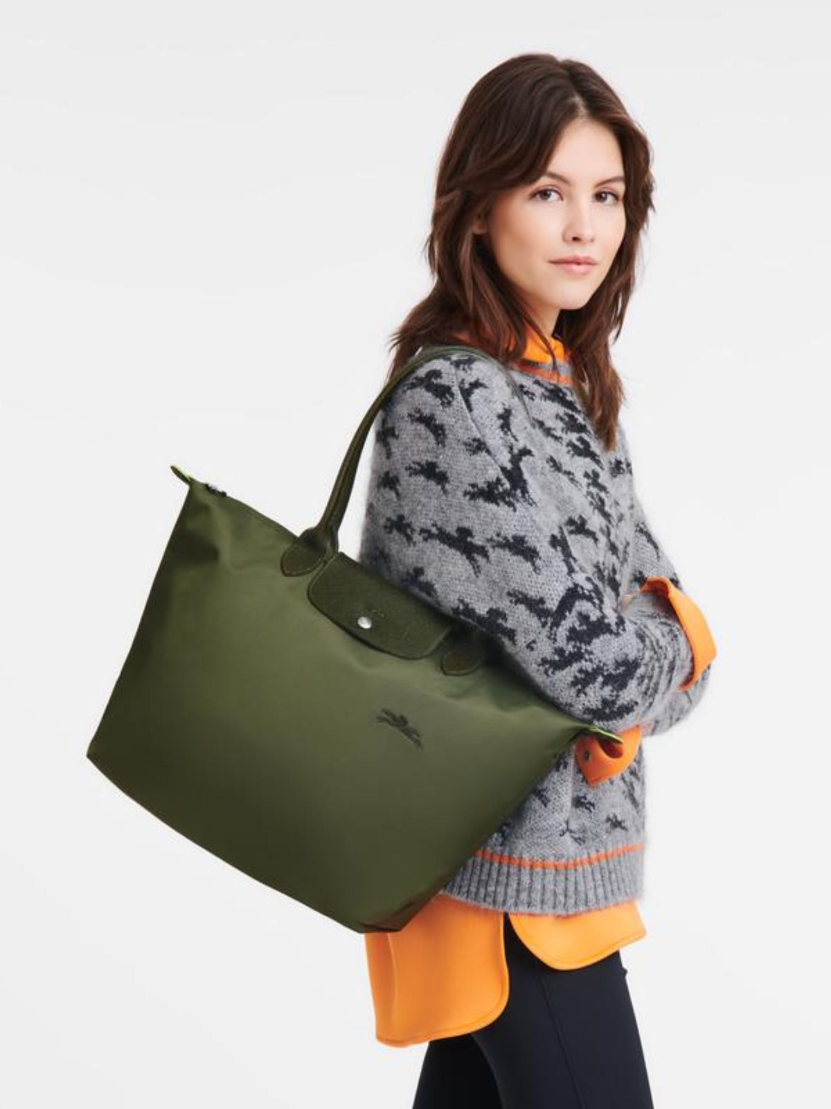 LONGCHAMP Le Pliage Green Bolso de hombro M