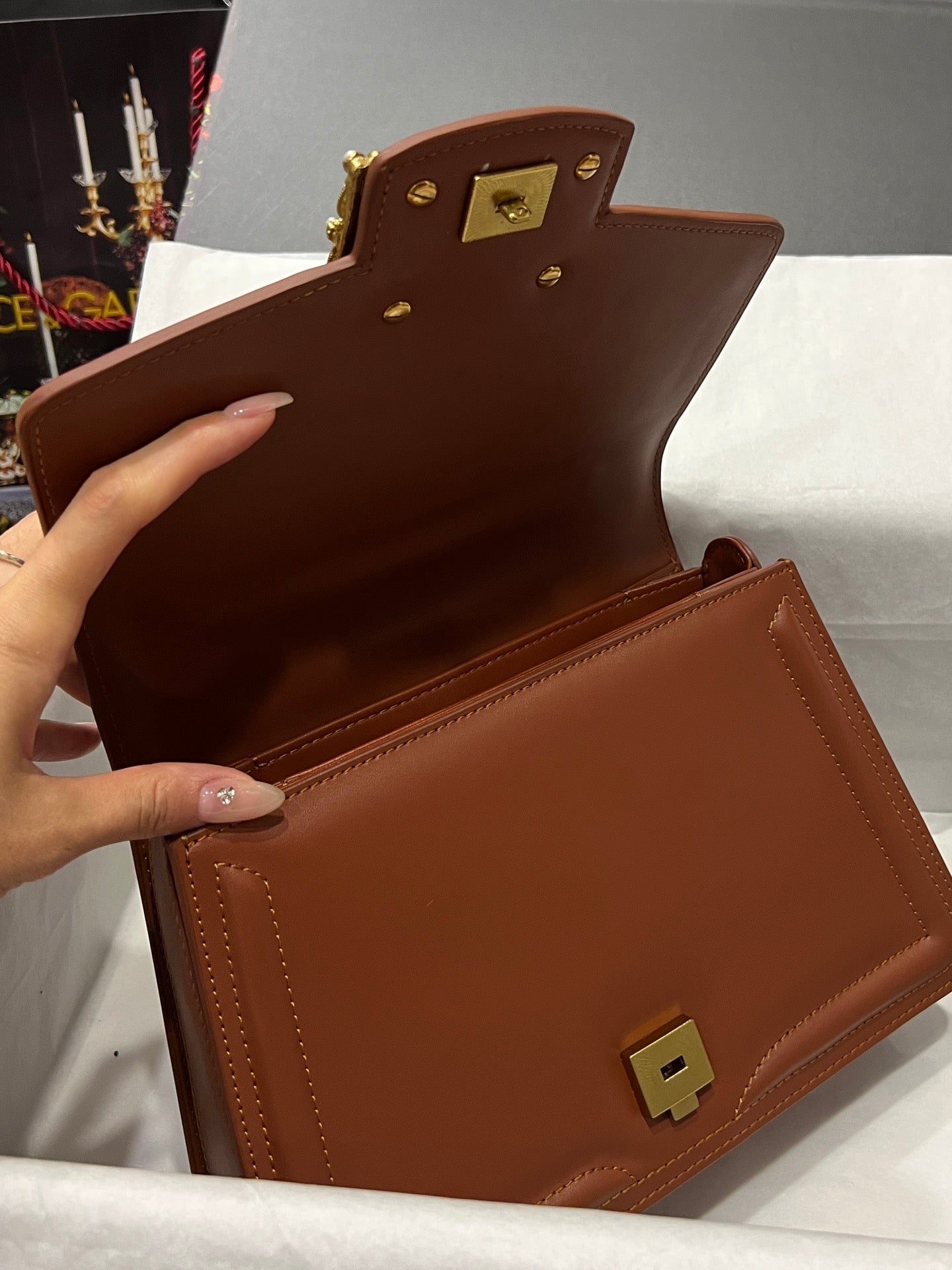 DG Sac à main marron pour femme