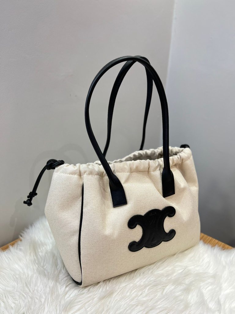 Cêlinë 2024Canvas Tote Bag for Women, Color Matching Commuter Shoulder Bag