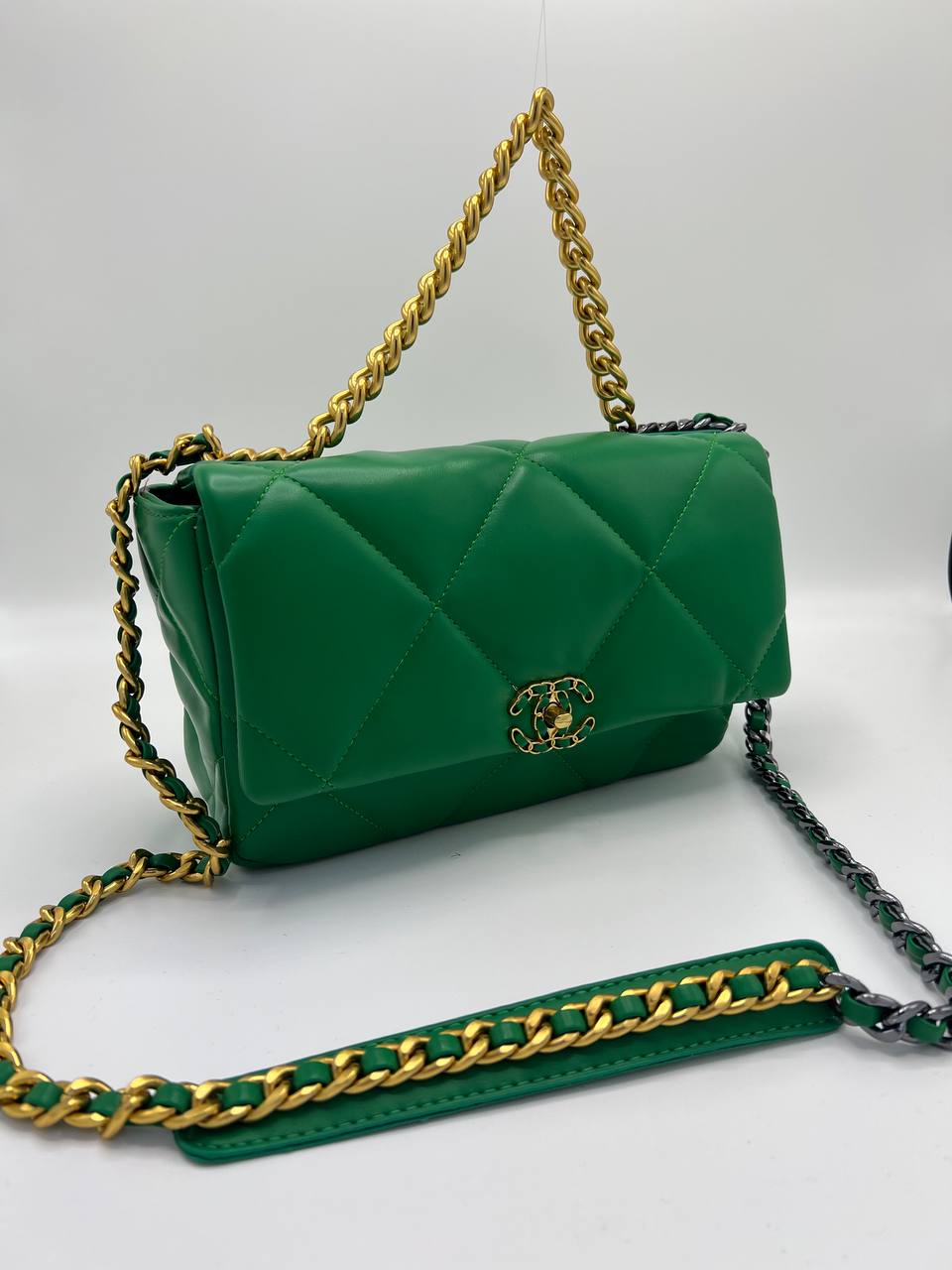 Sac CH@NEL Chanel 19 en vert