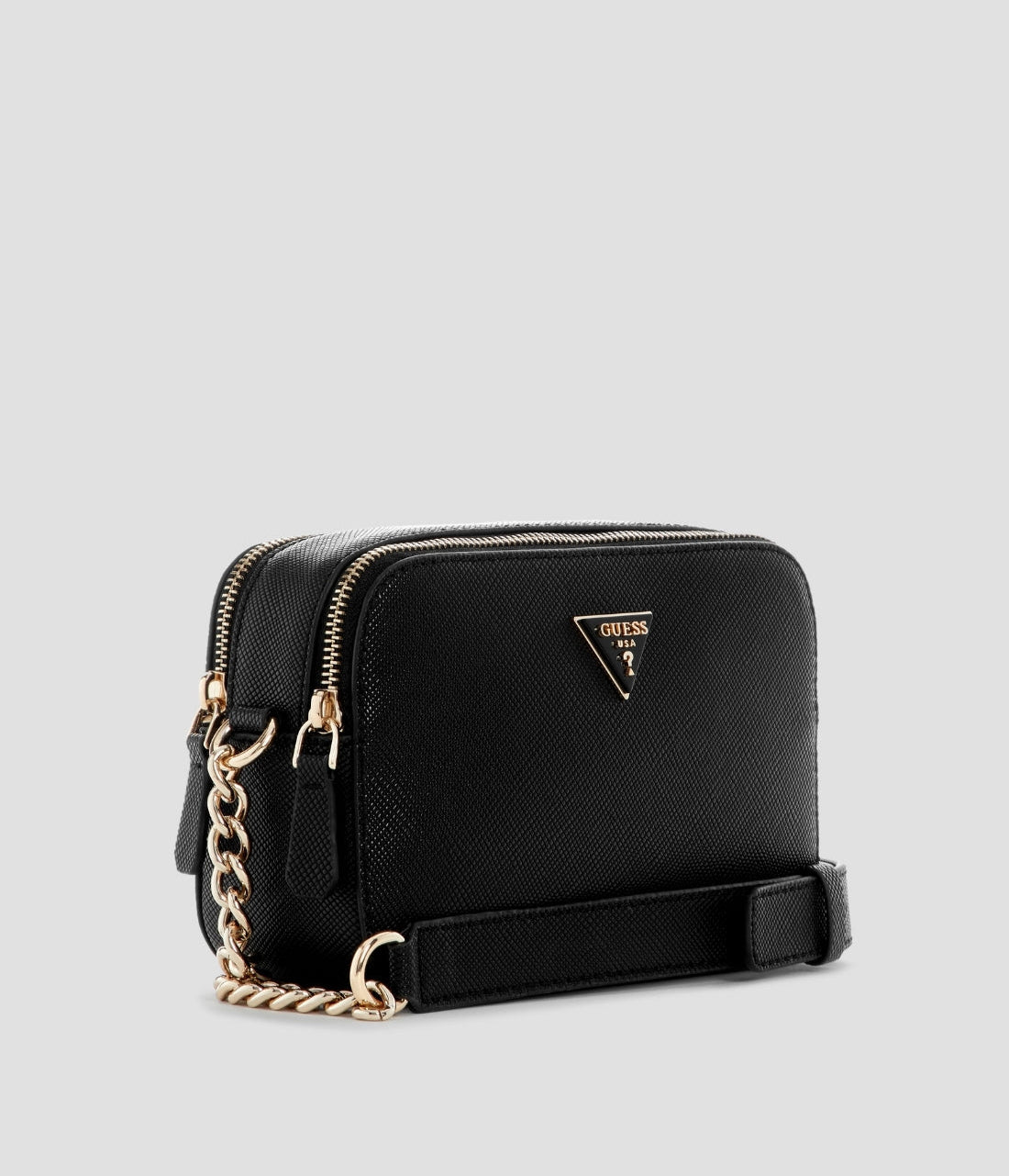 Gûess Sac bandoulière « Camera bag » Noelle noir à double fermeture zippée