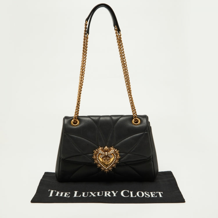 DG Black Quilted Nappa
