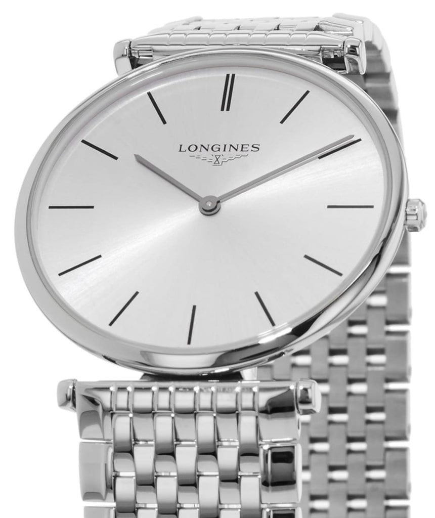 Longines Grande Classique Cadran Blanc inoxydable Boîtier et bracelet en acier