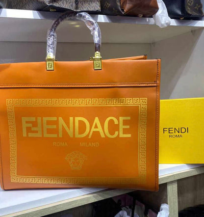 Fen&i x Versace Fendace Convertible Sunshine Shopper