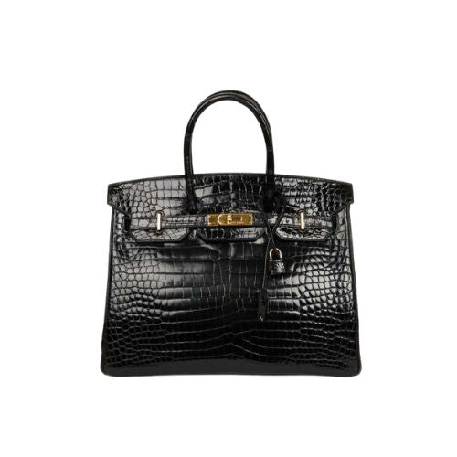 BIRKIN 35 HRMS CROCO NOIRE