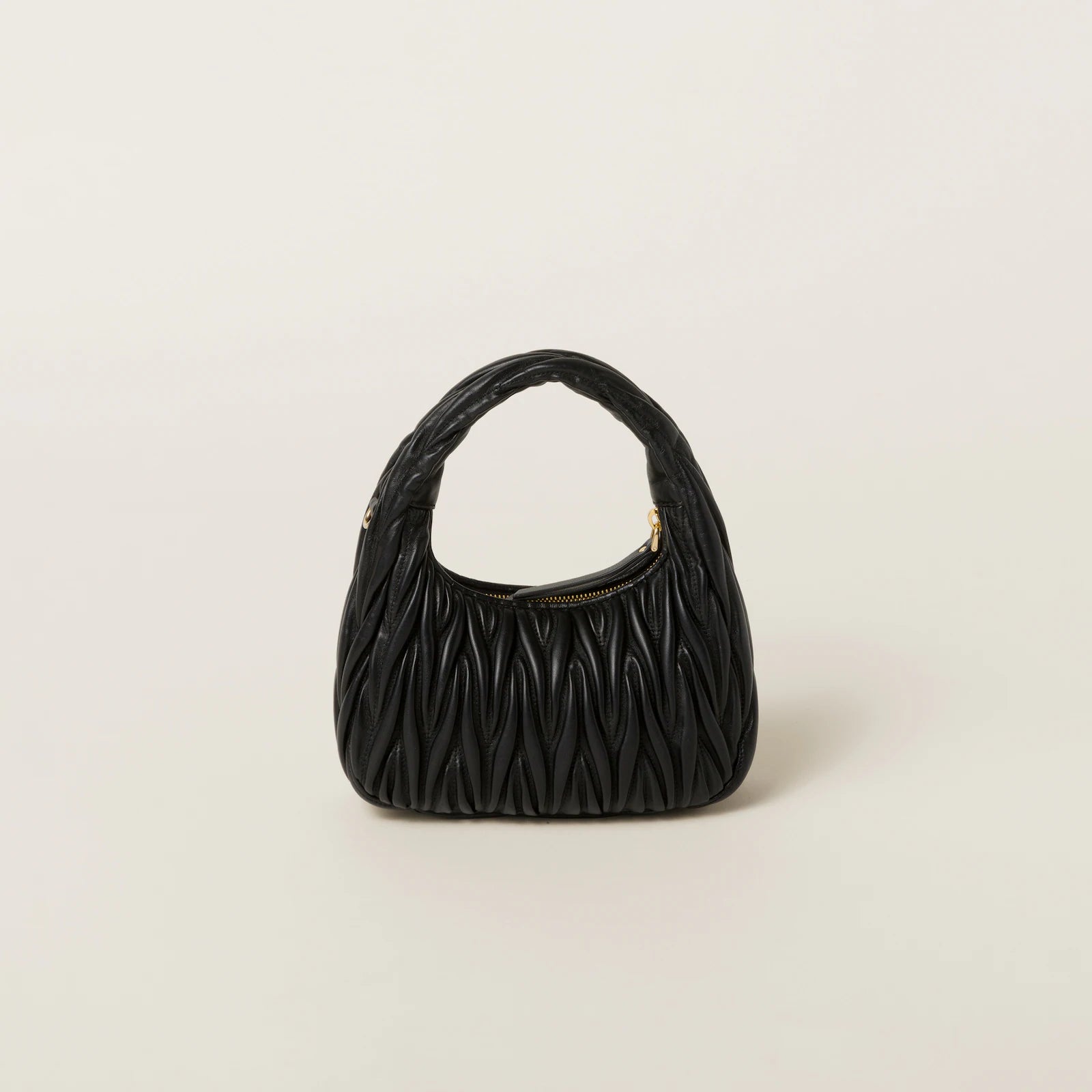 MIÛ MIÜ Sac hobo Wander nappa matelassé
