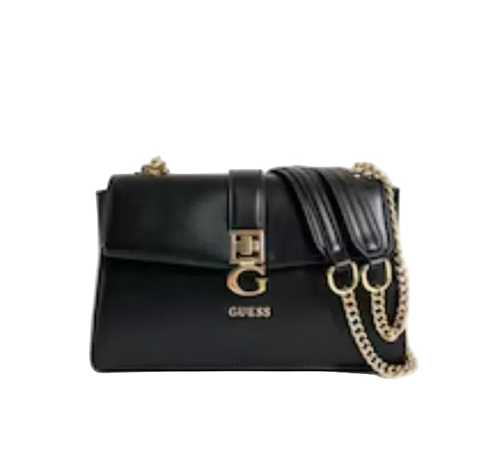 Sac Guess noir avec chaîne dorée