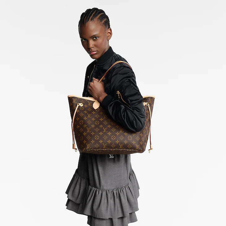 LV Sac Neverfull MM En cuir