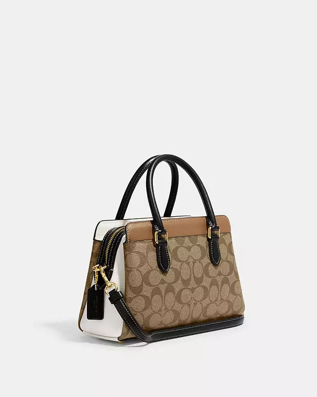 Co@ch Mini Cabas Darcie En Toile Exclusive Color Block