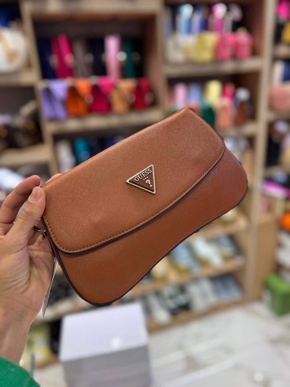 Gûess Cordelia Flap Shoulder Bag - Brown