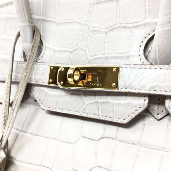 BIRKIN 35 HRMS CROCO BEIGE