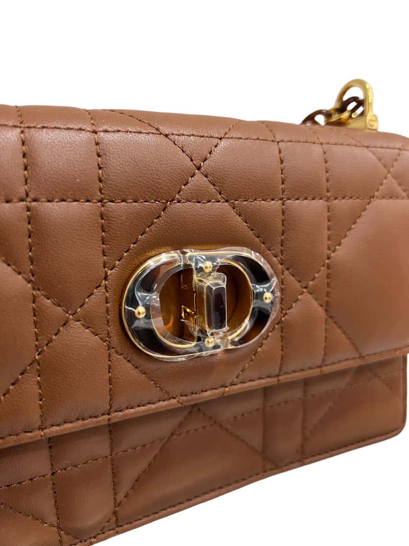 Miss Diôr Caro Borsa A Spalla Pelle Marrone