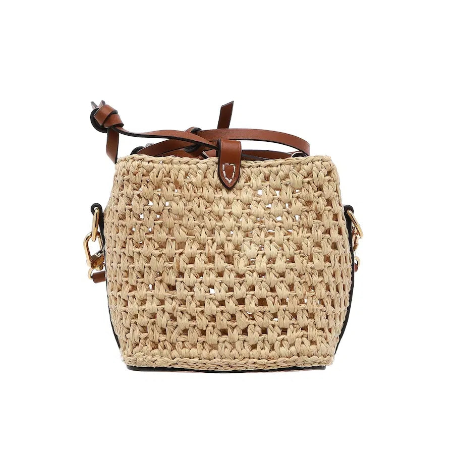 LV Sac bandoulière mini en raphia