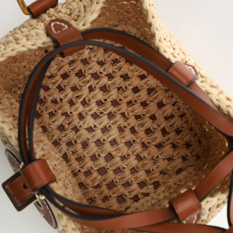 LV Sac bandoulière mini en raphia