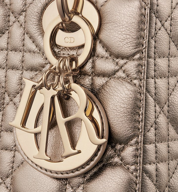 Small Ladÿ Diôr My ABCDior Bag
Gold-Tone Cannage Metallic Calfskin