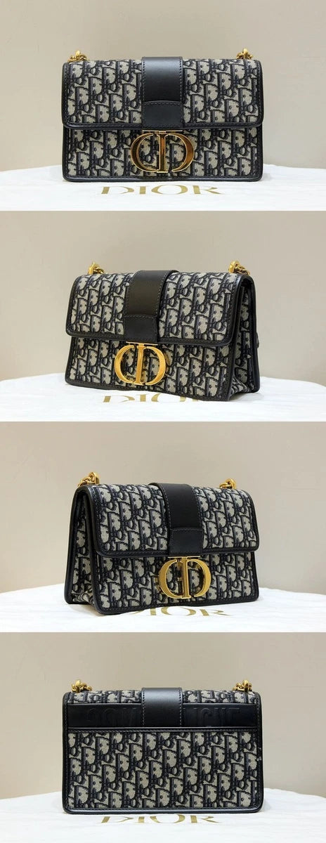 Diôr Sac chaîne 30 Montaigne
Toile jacquard Diôr Oblique Noir