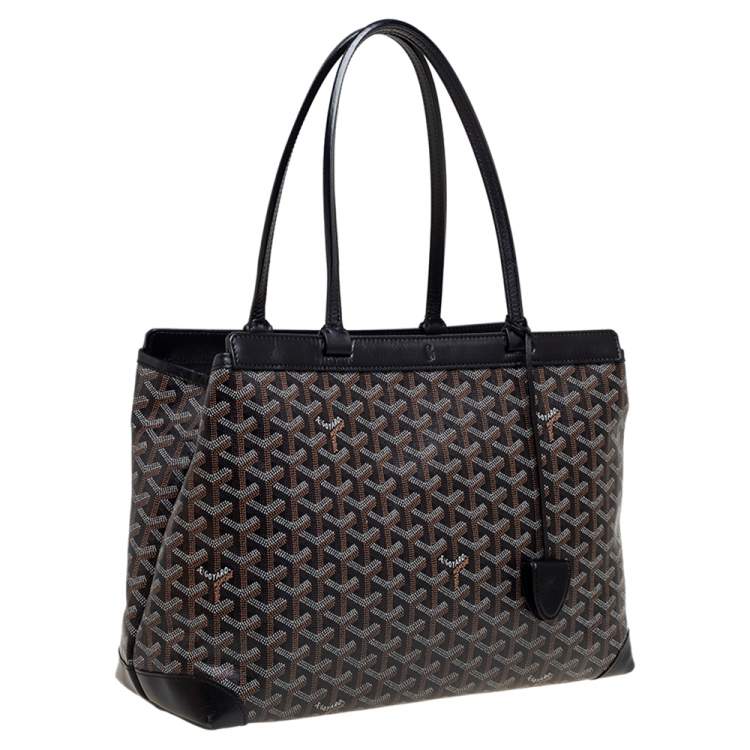 Goyard Goyard Cabas Bellechasse PM en toile enduite Goyardine noire