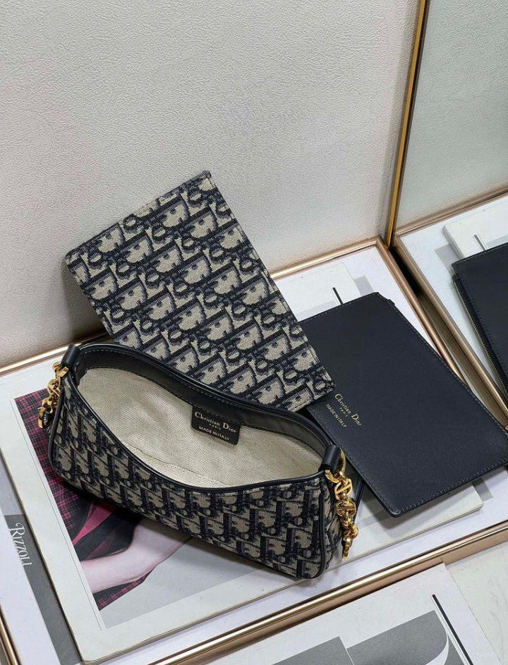 Sac à main Diôr pour femme, toile, doublure