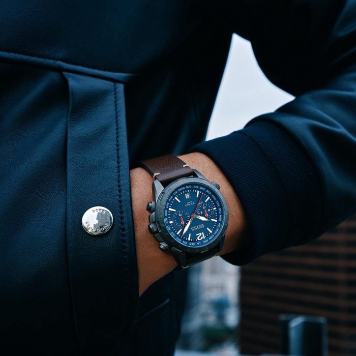 Montre HUGÔ BOSS Pour Homme Nomad en cuir, 1513773