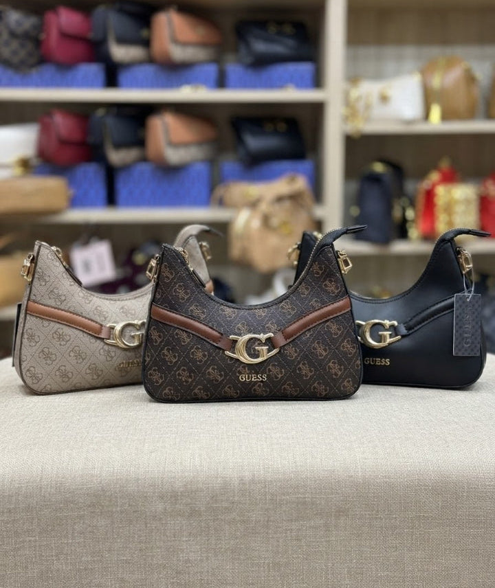 GUESS USA Sac porté épaule « Dia » avec broche logo