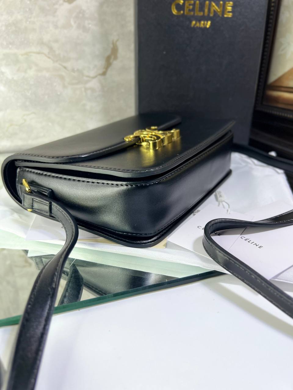 Cêlinė SAC TRIOMPHE CLASSIQUE veau brillant