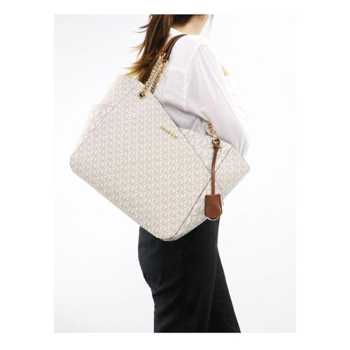 Mich@el Kors Jet Set Grand sac à bandoulière avec logo signature, vanille, Fourre-tout