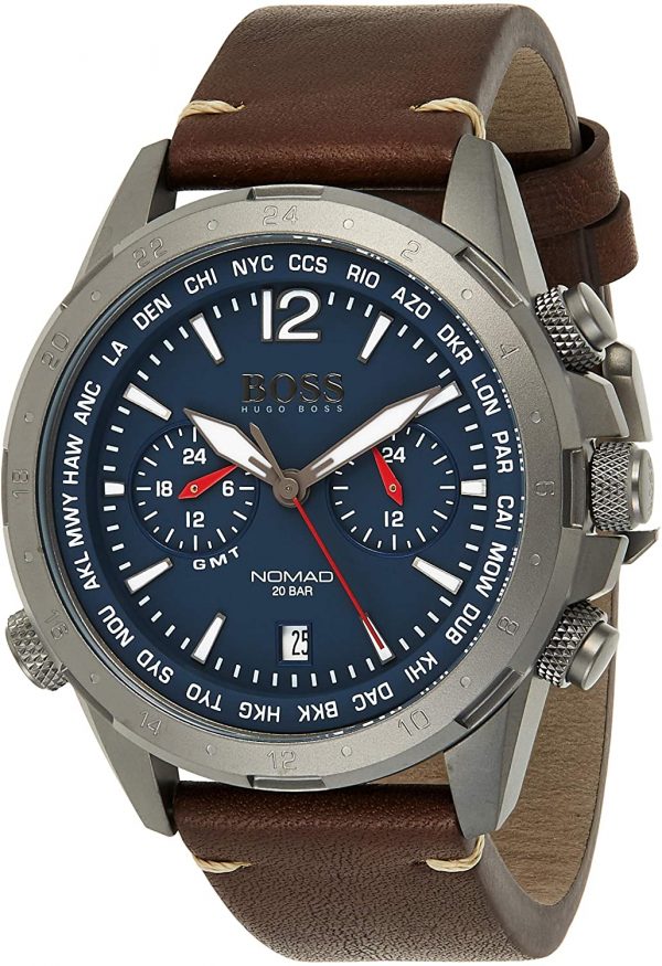 Montre HUGÔ BOSS Pour Homme Nomad en cuir, 1513773