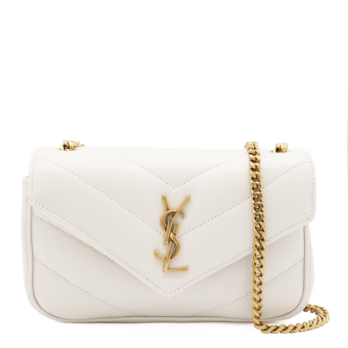 YSL SAC MINI LOULOU  BLANC