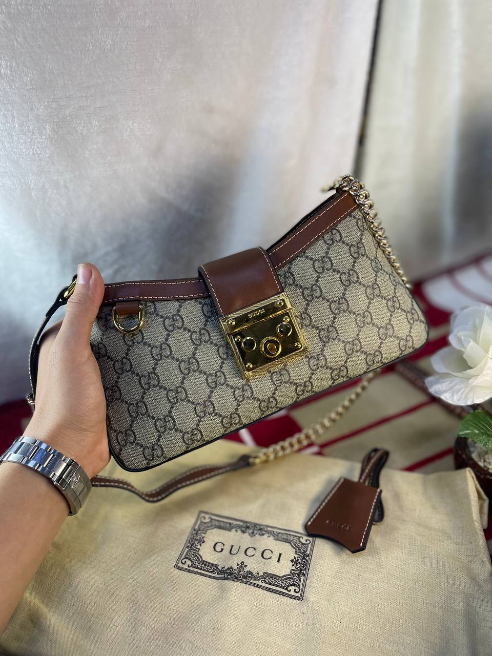 GG Petit sac bandoulière cadenas