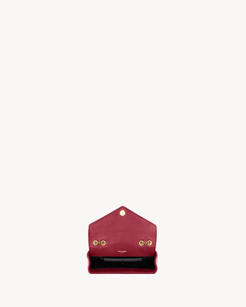 YSL LOULOU MINI d’agneau DEEPLY RED