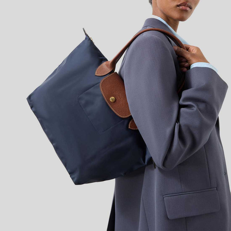 LÔNGCH@MP Le Pliage Cuir M Tote Bag