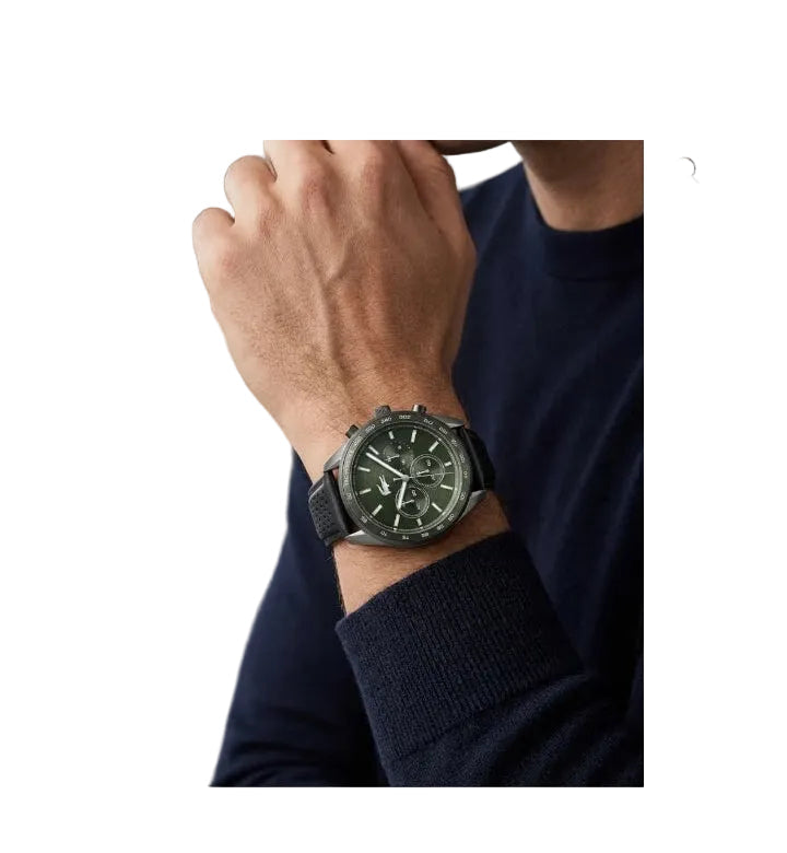 Montre Homme Lacoste Boston 2011345 cadran vert bracelet cuir