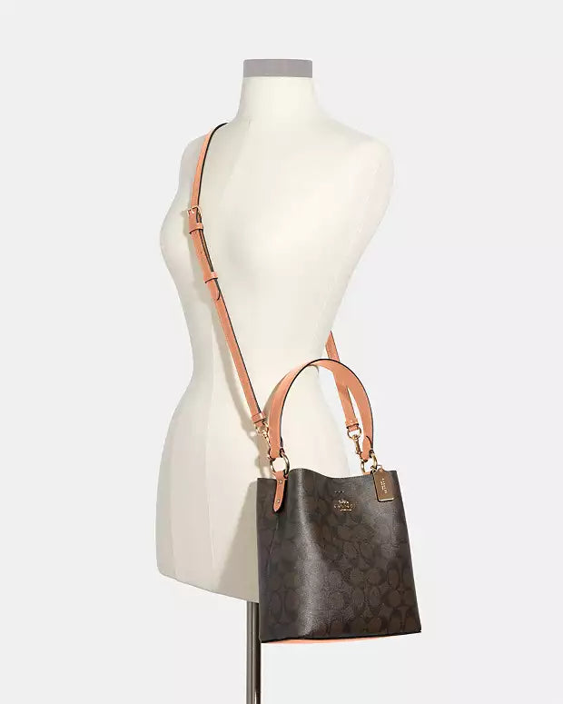 Co@ch Petit Sac Seau Town En Toile Signature