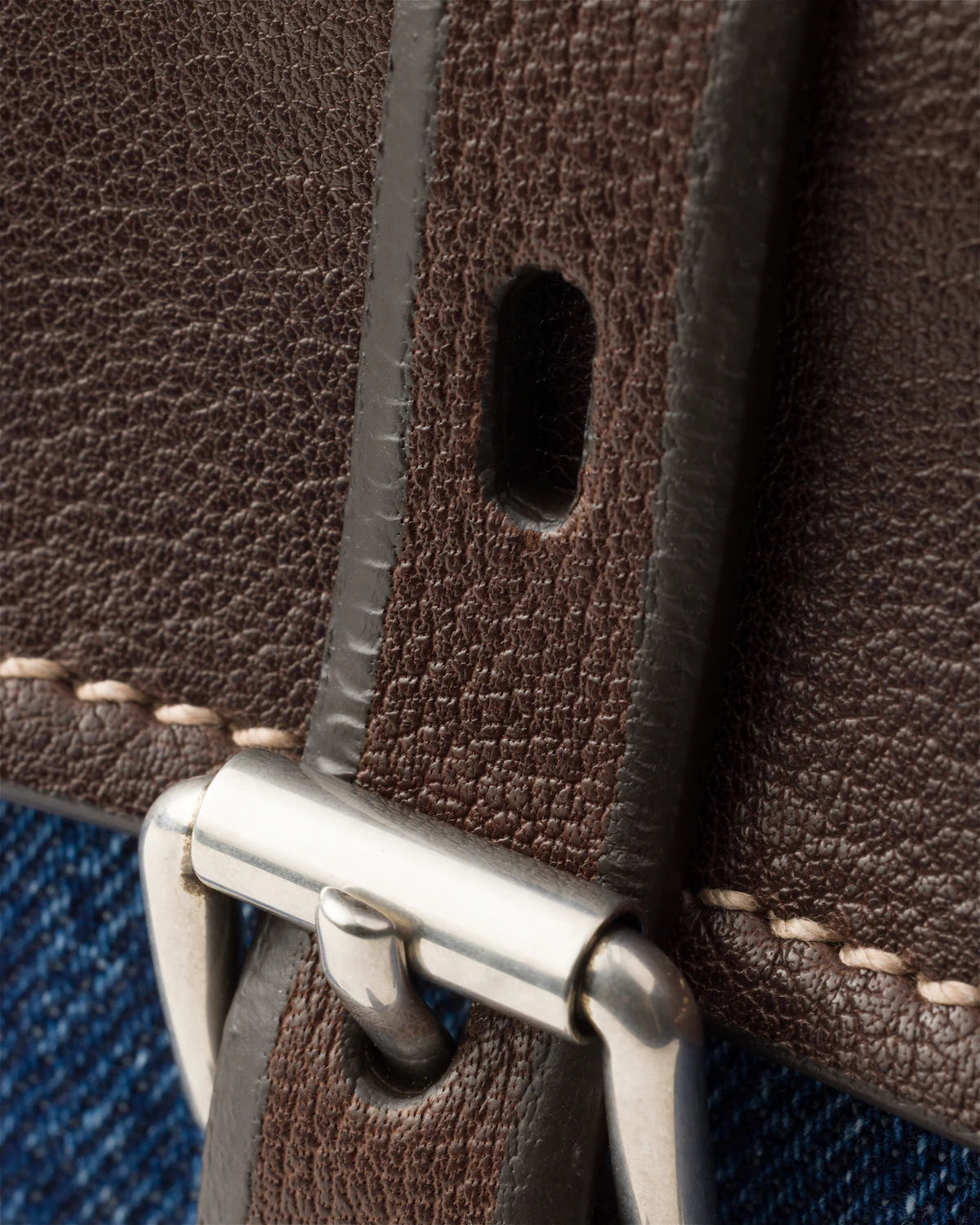 Grand sac à main Bonnie en denim et cuir
