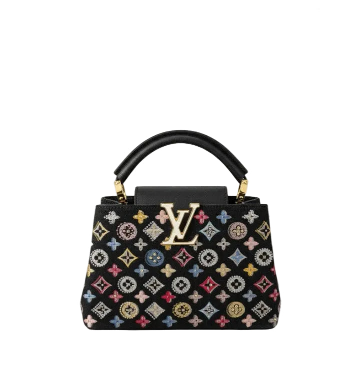 LV Capucines Mini Monograme Perles Noir