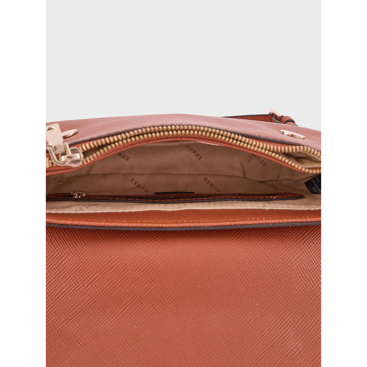 Gûess Cordelia Flap Shoulder Bag - Brown