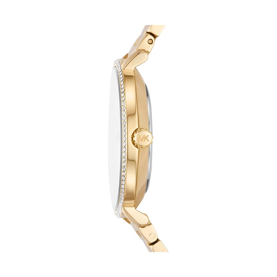 Montre à quartz Mich@el Kors avec cadran blanc nacré