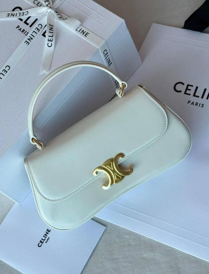 Célïnê Sac bandoulière à roulettes en métal avec poignée supérieure