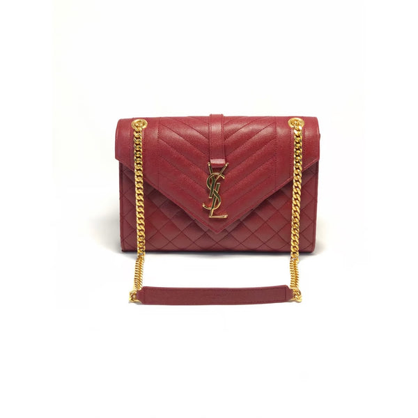 S@int L@urent Portefeuille enveloppe leather crossbody bag