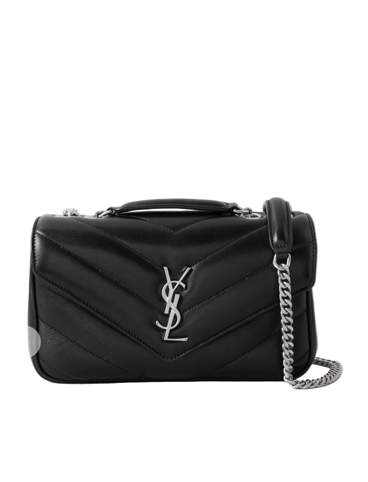 YSL Sac porté épaule à surpiqûres Loulou