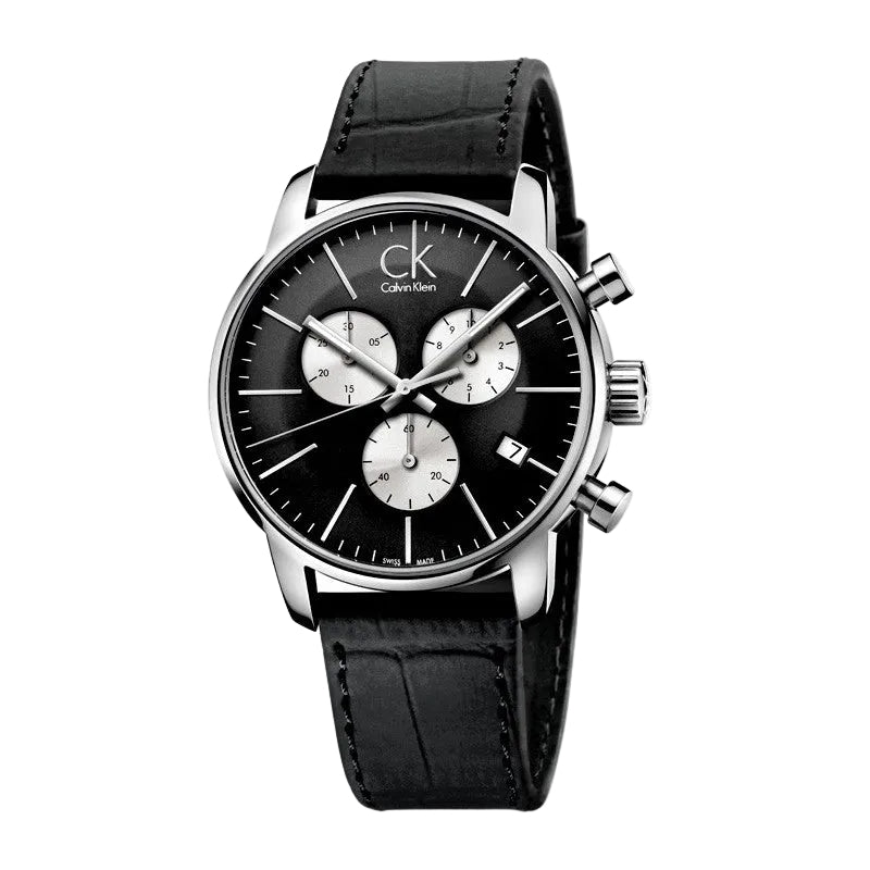 Calvin Klein City Chronographe Cadran Noir pour Homme - K2G271CX