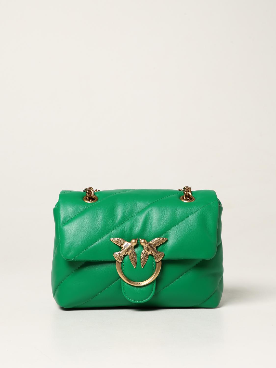 Pïnkô Classic Love Puff Shoulder Bag - Green | Editorialist