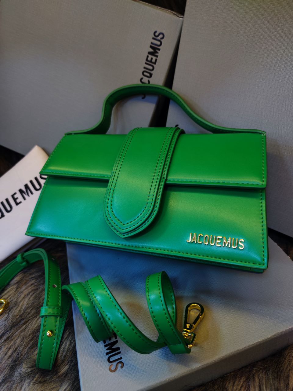 J@cquemus Le Bambino Grand Bag Green