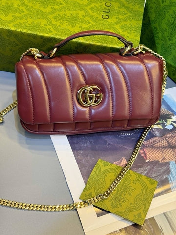 Gucci Petit sac à main GG Milano - Bordeaux