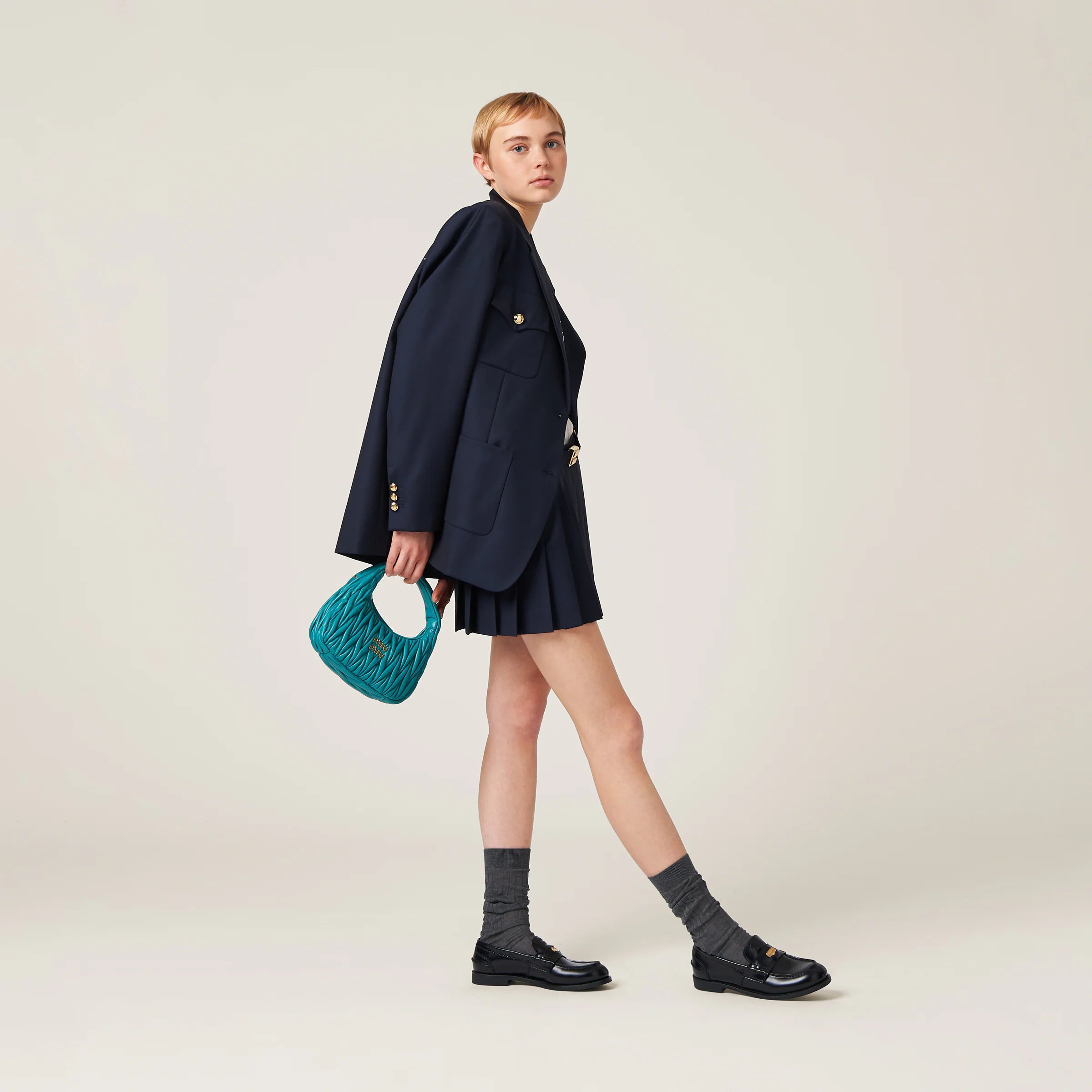 MIÛ MIÜ Sac hobo Wander nappa matelassé