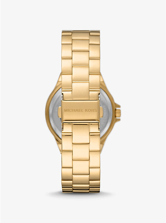 Michael Kors
Montre à logo Lennox dorée à pierres pavées et logo