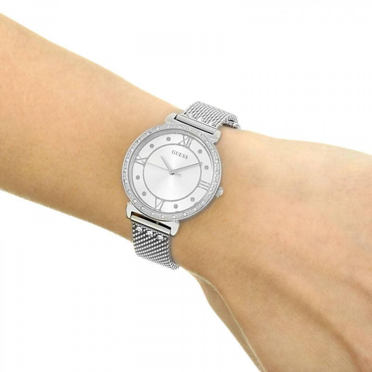 Guess Jewel Montre Femme Acier Milanais W1289L1
